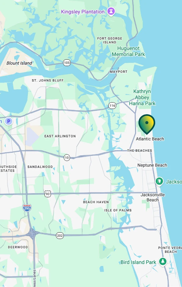 Envirovac Atlantic Beach service area map