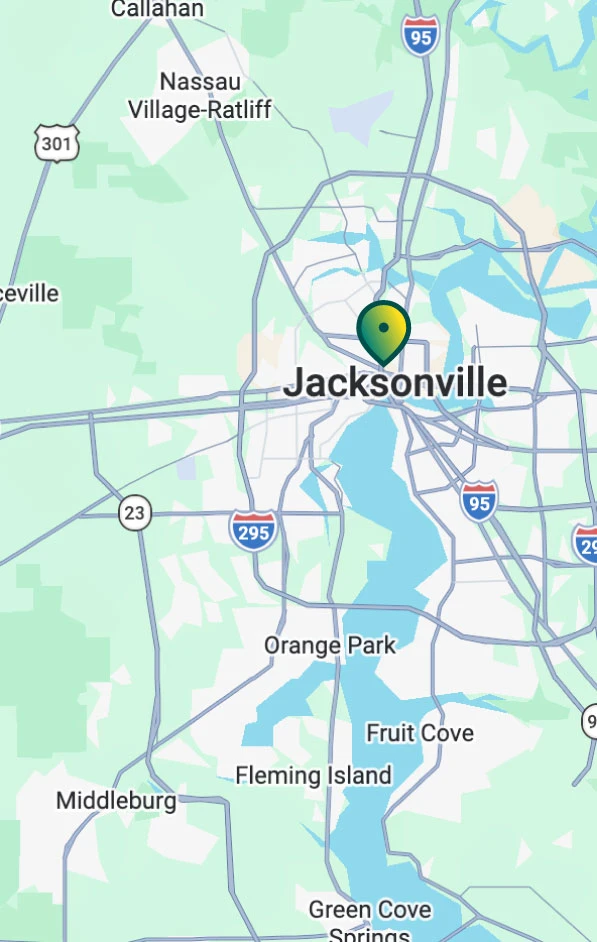 Envirovac Jacksonville service area map